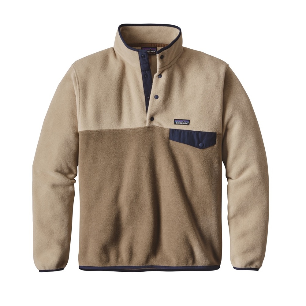 Patagonia Synchilla Tan and Brown Fleece